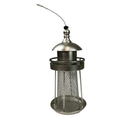 Heath Outdoor Products Silver Lighthouse Bird Feeder, 1 lb. Capacity