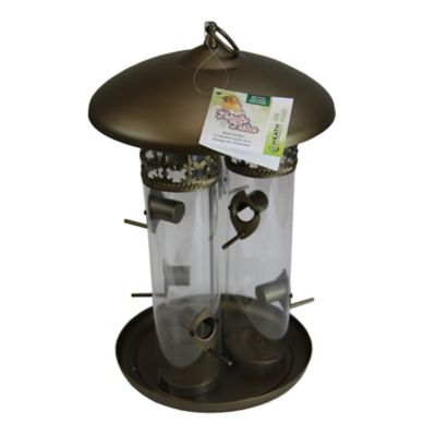 Heath 21116: Gold Triple Treat Multi-purpose High Capacity Bird Feeder