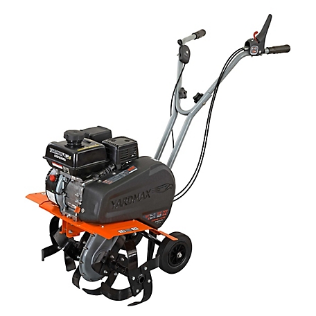 YARDMAX 22 in. Gas 209cc Front-Tine Forward- and Reverse-Rotating Garden Tiller