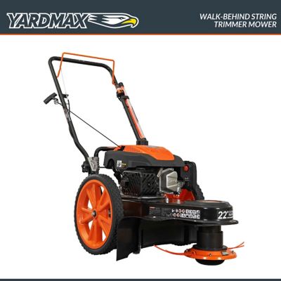 YARDMAX 22 in. 201cc Gas-Powered SELECT PACE 6-Speed CVT RWD High-Wheel  3-in-1 Self-Propelled Push Lawn Mower at Tractor Supply Co.