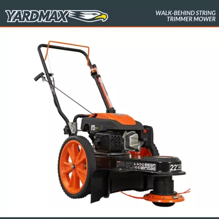 YARDMAX 22 in 170 cc 4-Stroke Gas Push Trimmer/Lawn Mower Push Lawn Mowers