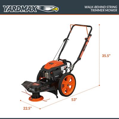 Image showing  22 in. 170cc 4-Stroke Gas-Powered Push Lawn String Trimmer/Mower