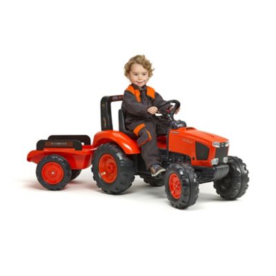 Image showing  Kubota M135GX Pedal Tractor with Trailer Ride-On, for 3+ Years, FA2060AB