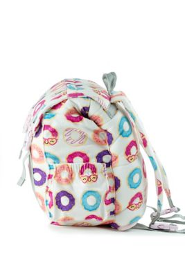 Image showing  Sleep-n-pack, 50 F Packable Little Kid's Sleeping Bag & Backpack, Donut Print