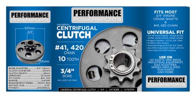 Coleman Powersports 10T Centrifugal Clutch, 3/4 in. Bore, #41, #420