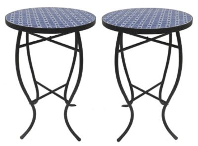 W Unlimited Mosaic Art Collection Alpine Accent Tables, 2 pc.