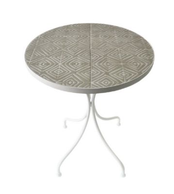 W Unlimited Mosaic Art Collection Peace Lily Accent Table