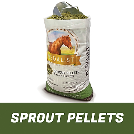 Medalist Feed Sprout Pellets Complete Horse Feed, 50 lb.