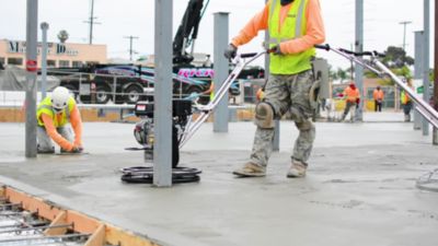 Image showing  24 in. Trowel Edger with Kohler Engine for Cement Floor Surfaces