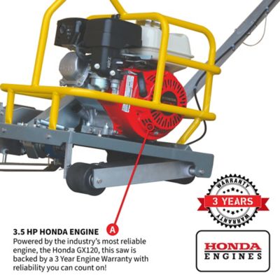 Image showing  6 in. Early Entry Concrete Green Joint Saw with 3.5 HP Honda Engine