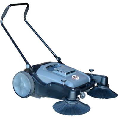 Tomahawk 38 in. Commercial Push Sweeper with Triple Power Brooms