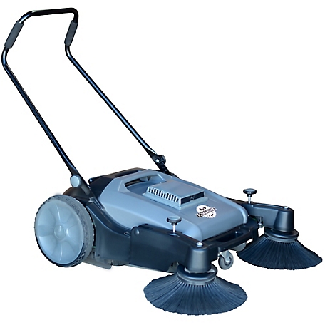 Tomahawk 38 in. Commercial Push Sweeper with Triple Power Brooms
