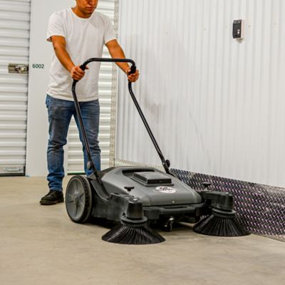Image showing  38 in. Commercial Push Sweeper with Triple Power Brooms