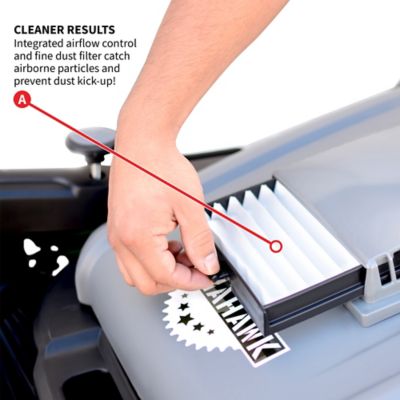 Image showing 7 th Tomahawk 38 in. Commercial Push Sweeper with Triple Power Brooms