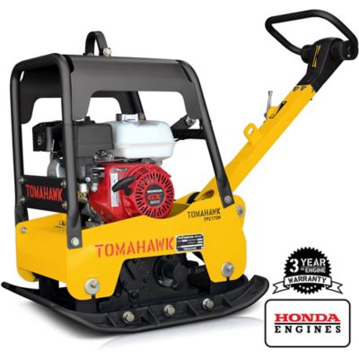 Tomahawk Power 6.5 HP Honda Vibratory Reverse Hydraulic Plate Compactor for Soil Gravel