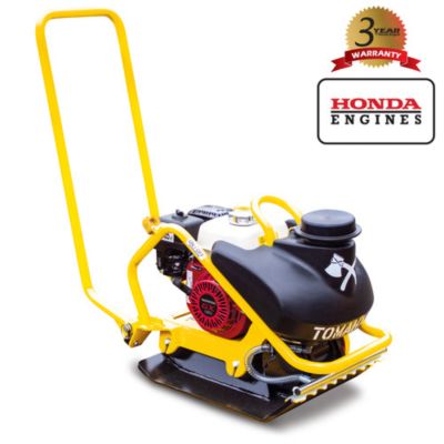 Tomahawk Power 5.5 HP Honda Plate Compactor Tamper and Water Tank for Soil Asphalt