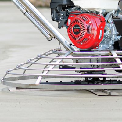 Image showing  36 in. Concrete Power Trowel with 5.5 HP Honda Engine Combo Blades and Float Pan Cement Finishing Tool