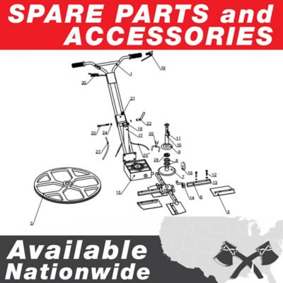 Image showing 5 th Tomahawk Power 36 in. Concrete Power Trowel with 5.5 HP Honda Engine Combo Blades and Float Pan Cement Finishing Tool