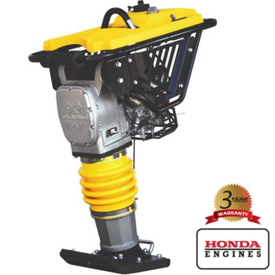 Tomahawk Gas-Powered Vibratory Rammer Tamper Compactor with 3.6 HP Honda GXR120 Engine, 3,550 lb./ft.