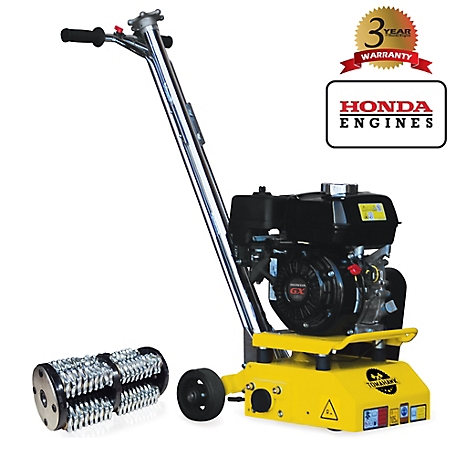 Tomahawk Gas-Powered 8 in. Concrete Scarifier with 6 HP Honda Engine and Blades, OSHA Compliant