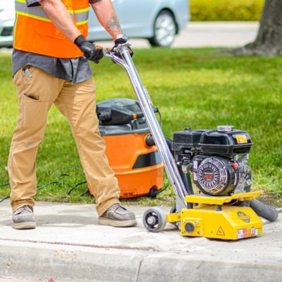 Image showing  Gas-Powered 8 in. Concrete Scarifier with 6 HP Honda Engine and Blades, OSHA Compliant