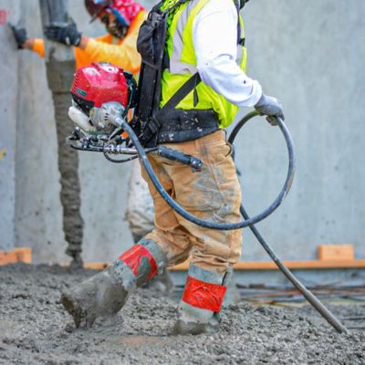 Image showing  Gas-Powered 1.6 HP Honda Concrete Vibrator with 10 ft. Flex Shaft Cable Whip Backpack, 2 in. Head