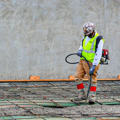 Image showing  Gas-Powered 1.6 HP Honda Concrete Vibrator with 10 ft. Flex Shaft Cable Whip Backpack, 2 in. Head