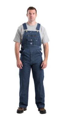 Berne Men's Vintage Washed Unlined Denim Bib Overalls