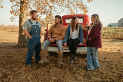Image showing 4 th Berne Men's Vintage Washed Unlined Denim Bib Overalls