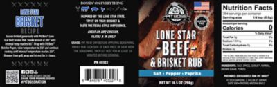 Image showing  Lonestar Beef Brisket Rub, 10.5 oz.