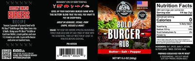 Image showing  Bold Burger Seasoning Rub, 13.5 oz.
