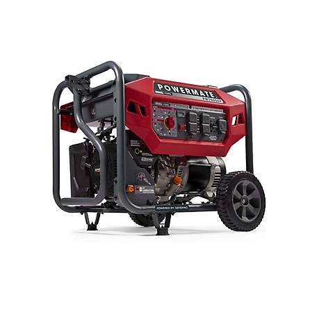 6,000-Watt Fuel Portable Generator with Co-Sense, Red/Black at Tractor Co.