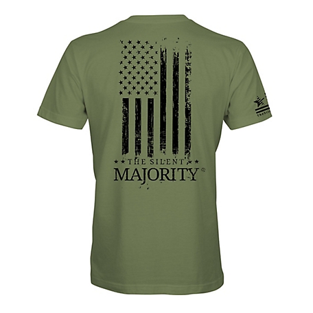 Silent Majority Unisex Flag and Brand Vertical Graphic T-Shirt