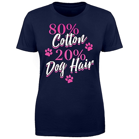 Farm Fed Clothing Women's Cotton Dog Hair Graphic T-Shirt