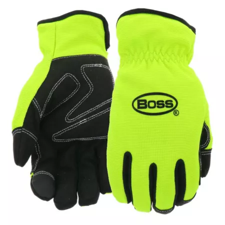 Boss High Visibility Thinsulate Lined Work Gloves for Boys 1 Pair Work Gloves