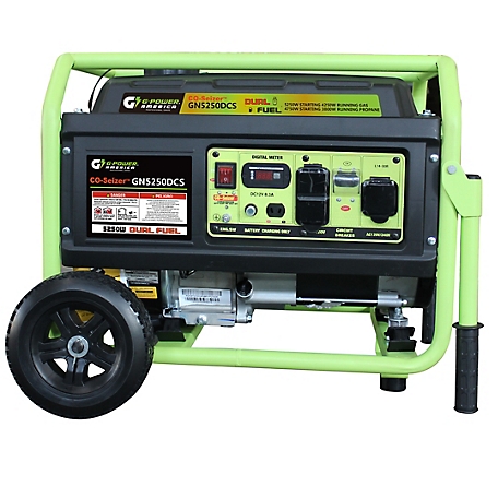 Green-Power America 4,250-Watt Dual Fuel CO Protected Portable Generator