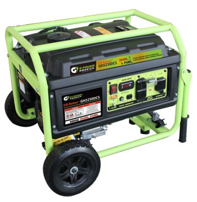 Image showing  5,250/4,250-Watt Dual-Fuel Portable Generator, CO Protected