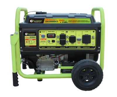 Green-Power America 10,000/7,500-Watt Dual-Fuel CO Protected Portable Generator