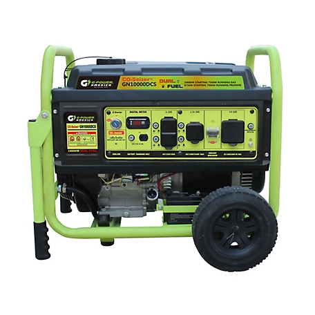 Green-Power America 7,500W Dual Fuel CO Protected Portable Generator