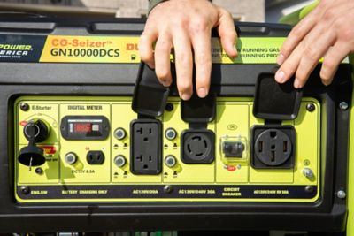 Image showing  10,000/7,500-Watt Dual-Fuel Portable Generator, CO Protected