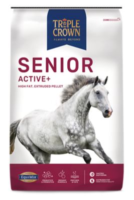 Triple Crown Senior Active+ Horse Feed, 40 lb. Bag