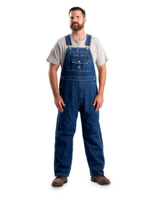 Image showing  Men's Vintage Washed Unlined Denim Bib Overalls