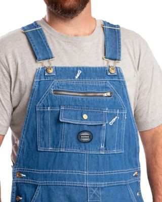Image showing  Men's Vintage Washed Unlined Denim Bib Overalls