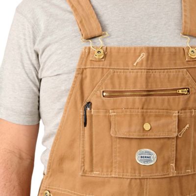 Image showing  Men's Vintage Washed Duck Unlined Bib Overalls