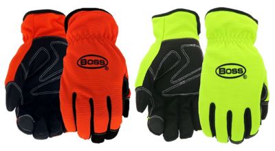 Boss Boys' Task Hi-Vis Thinsulate-Lined Work Gloves, 1-Pair