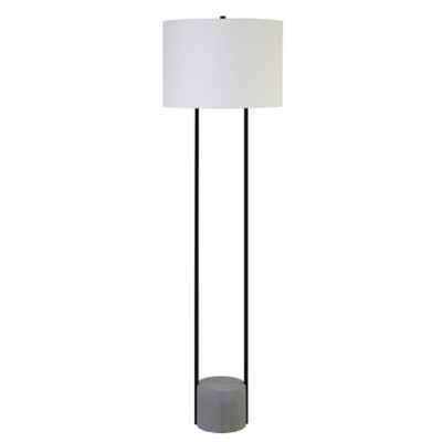Hudson&Canal 65.5 in. Uma Blackened Bronze and Concrete Floor Lamp