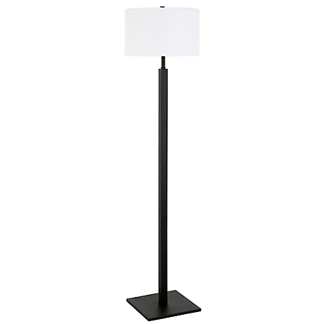 Hudson&Canal 62.32 in. Hudson & Canal Flaherty Blackened Bronze Floor Lamp