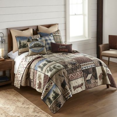 Image showing  Mountain Stream Check Decorative Pillow