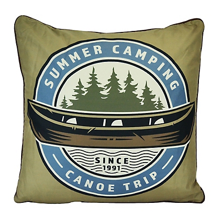 Donna Sharp Mountain Stream Camping Decorative Pillow