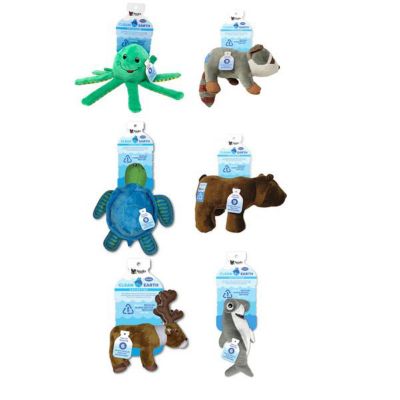 Image showing  Clean Earth Plush Octopus Dog Toy, Small